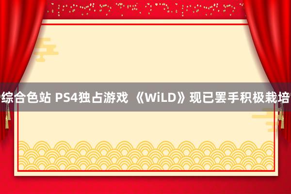 综合色站 PS4独占游戏 《WiLD》现已罢手积极栽培